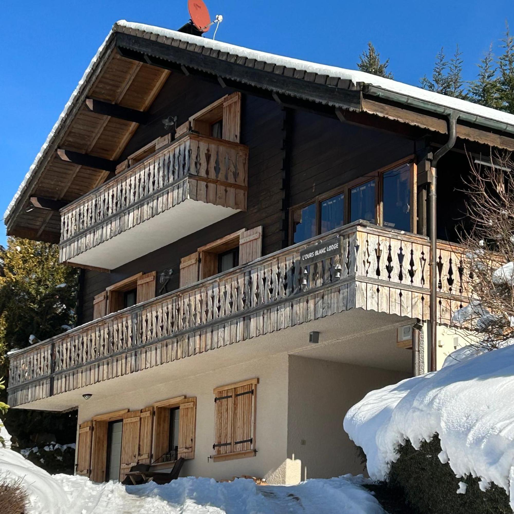 Le Biot L'Ours Blanc Lodge מראה חיצוני תמונה
